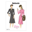 Butterick Pattern B6374 Misses' Swan-Neck or Shawl Collar Dresses with Asymmetrical Gathers