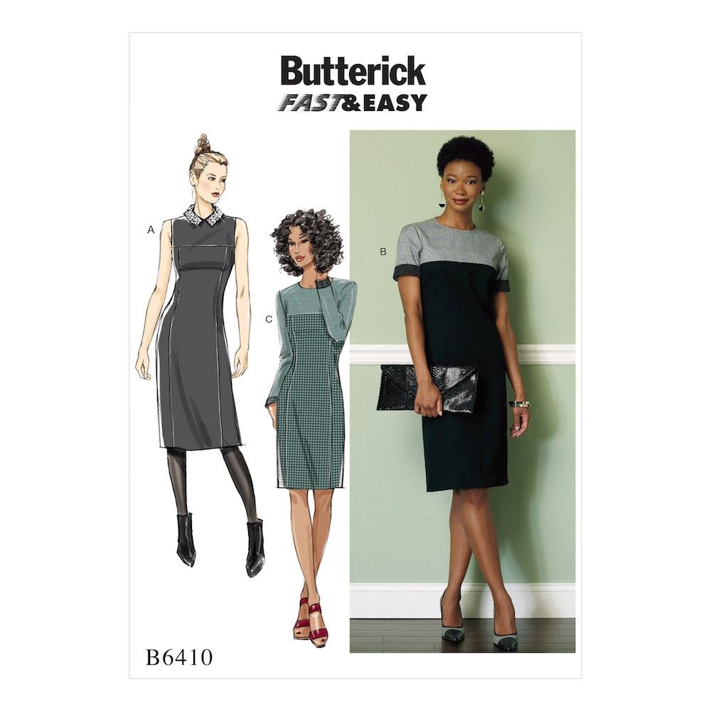 Butterick Pattern B6410 Misses'/Miss Petite Paneled Dresses with Yokes