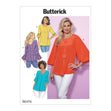 Butterick Pattern B6456 Misses' Tulip or Ruffle Sleeve Tops