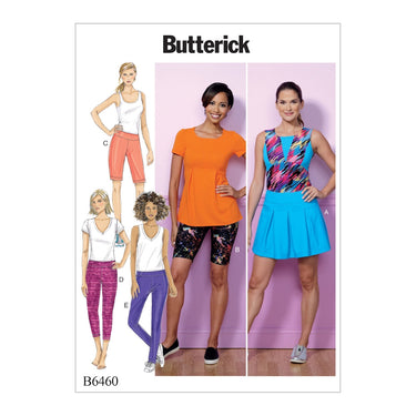 Butterick B6851 Misses' No-Side Seam Shorts, Capris and Pants