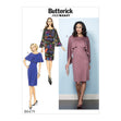 Butterick Pattern B6479 Misses' Pullover Dresses with Attached Capelets