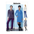 Butterick Pattern B6494 Misses' Knit Raglan Sleeve Tops and Dress, Vest, and Pull-On Pants