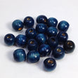 Arbee Wood Beads, Round 16mm Blue- 20pc