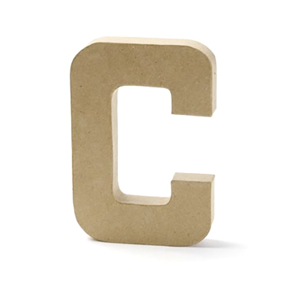 Paper Mache Letter, C - 8 inch