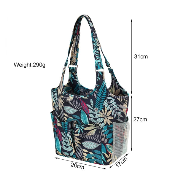 Knitting Tote Bag, Urban Jungle- Shoulder Carry Straps