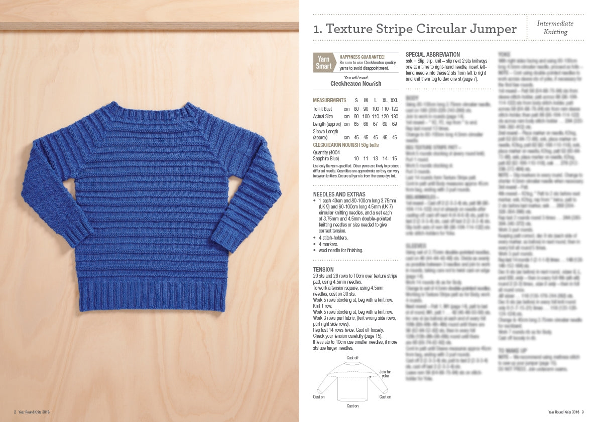 Cleckheaton Year Round Knits Pattern Book 3018