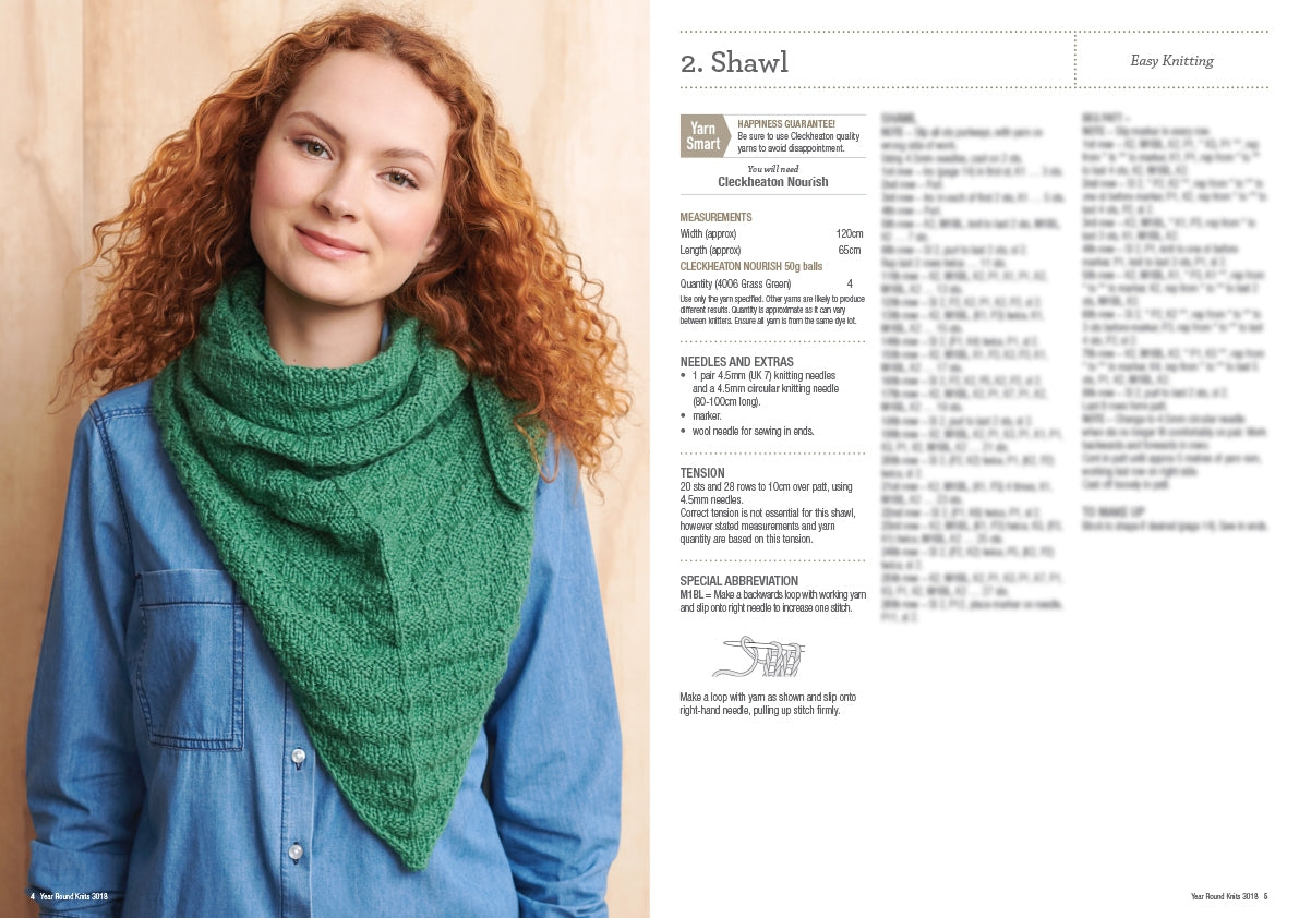 Cleckheaton Year Round Knits Pattern Book 3018