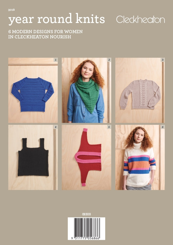 Cleckheaton Year Round Knits Pattern Book 3018