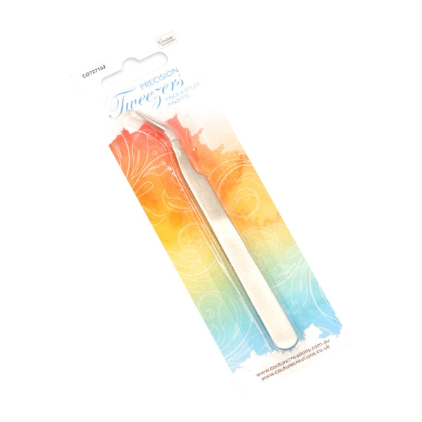 Couture Creations Precision Tweezers,  Silver- 13cm