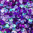 Arbee Sequins, Purple Mix- 6-8mm