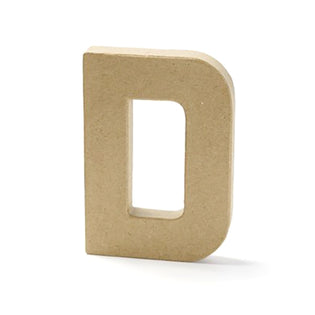 Mache Letter D 20cm