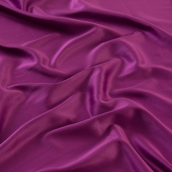 Delustered Satin Fabric, Eggplant- Width 150cm