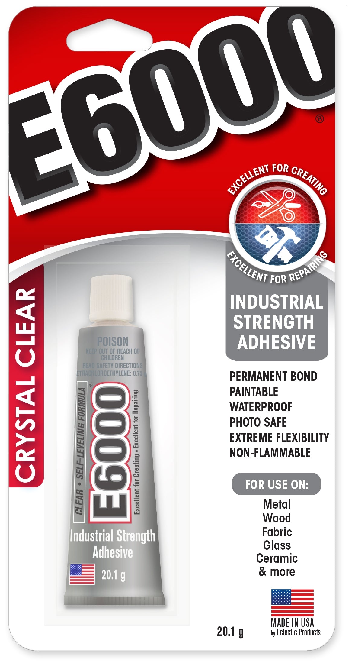 E6000 Craft Adhesive, Clear- 20.1g