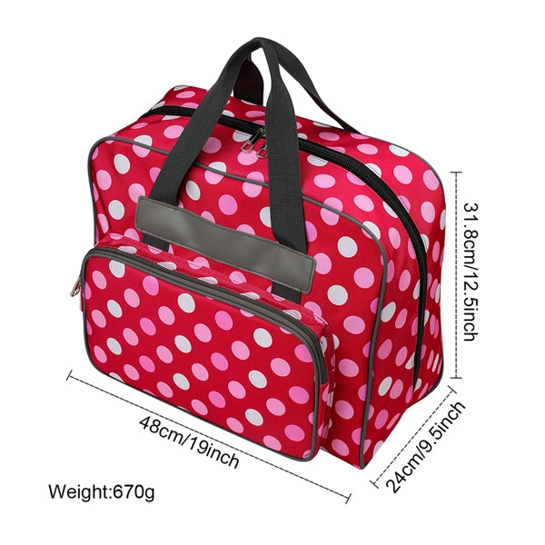 Sewing Machine Bag, Red Dot