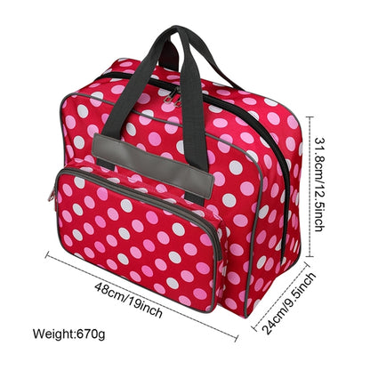 Sewing Machine Bag, Red Dot