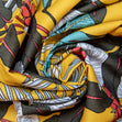 Fabric Wrap, Mustard Fern- 70x70cm