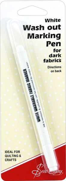 Sew Easy Marker Pen Washout, White Tip