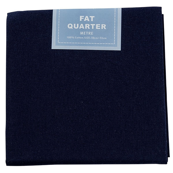 Fat Quarter Metre, Navy- 50 x 55cm