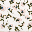 Florentine Cotton Voile Fabric, White Florals- Width 145cm