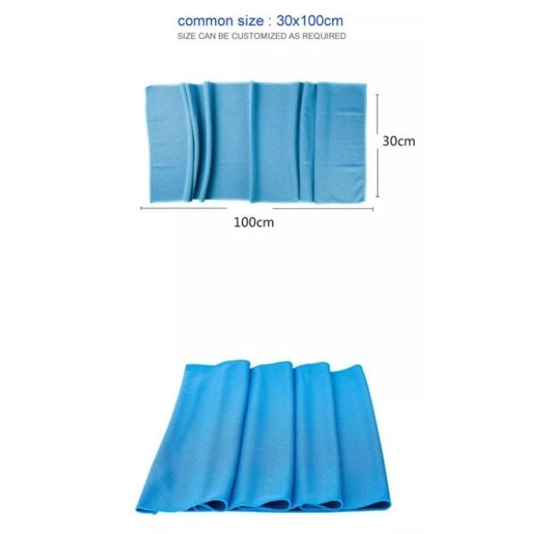 Gym Cooling Towels, Assorted Colours- 100x30cm