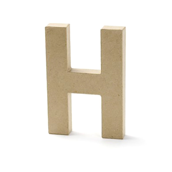 Paper Mache Letter, H - 8 inch