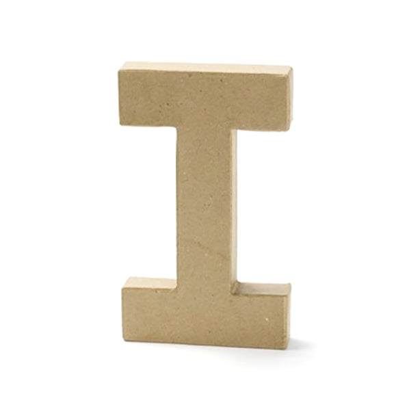 Paper Mache Letter, I - 8 inch