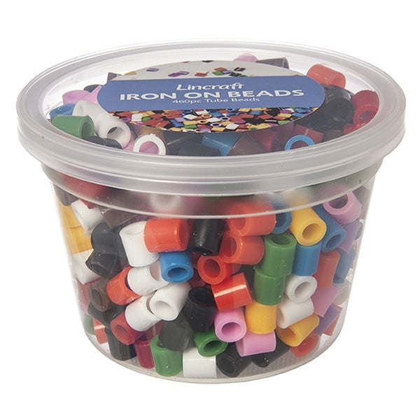 Iron On Beads, Large Bold Mix- 460pc Tub