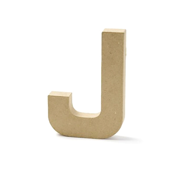 Paper Mache Letter, J - 8 inch