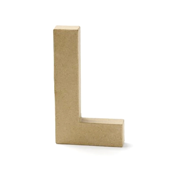 Paper Mache Letter, L - 8 inch