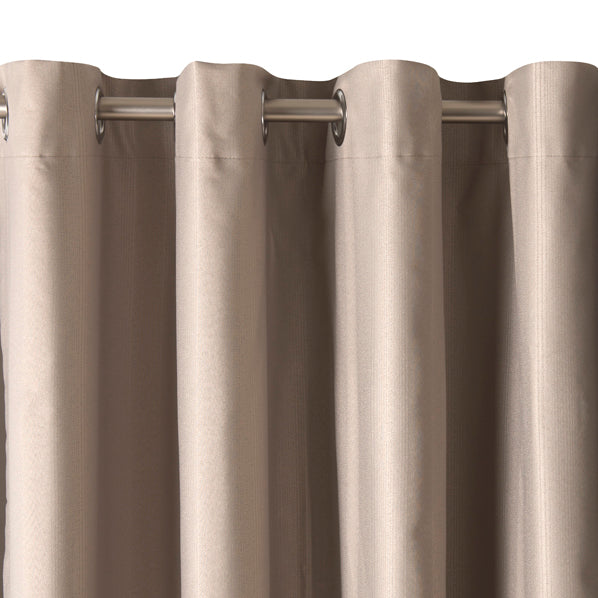 Regency Eyelet Curtain, 221cm Drop -  Taupe - Lincraft