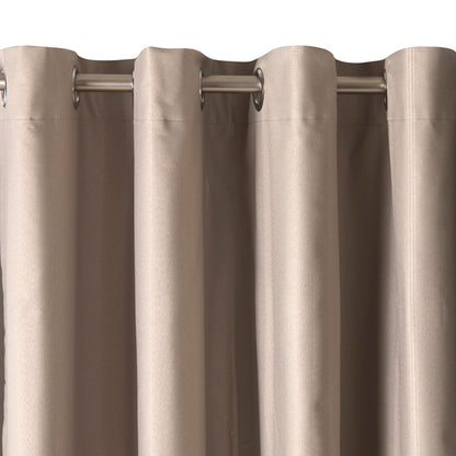 Regency Eyelet Curtain, 221cm Drop -  Taupe - Lincraft