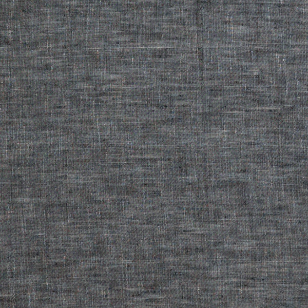 Yarn Dyed Linen Fabric, Black- Width 135cm