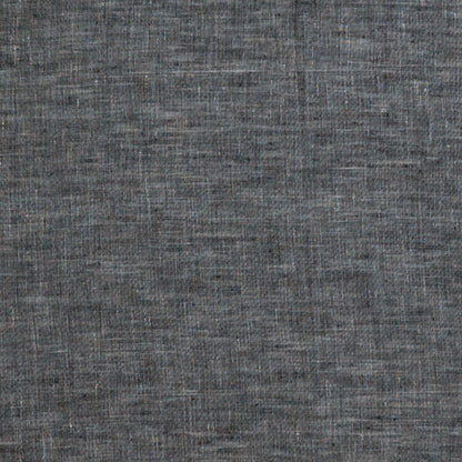 Yarn Dyed Linen Fabric, Black- Width 135cm