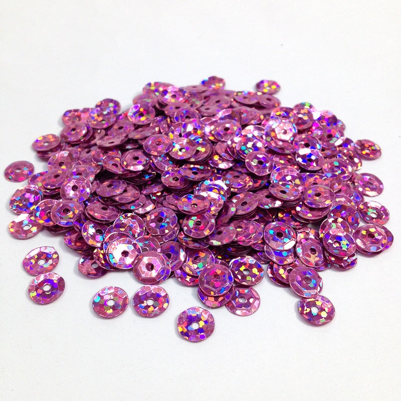 Arbee Sequins, Laser Pink Cup- 6mm