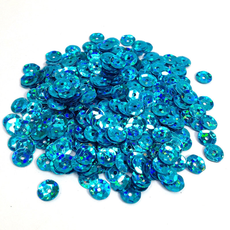 Arbee Sequins, Laser Aqua Cup- 6mm