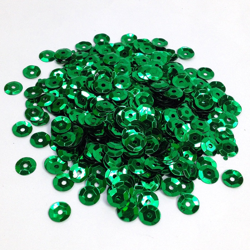 Arbee Sequins, Green Cup- 6mm