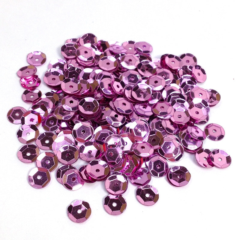 Arbee Sequins, Pink Cup- 6mm