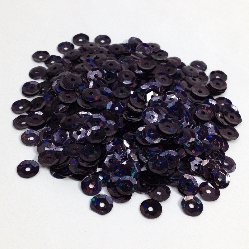 Arbee Sequins, Laser Black Cup- 8mm