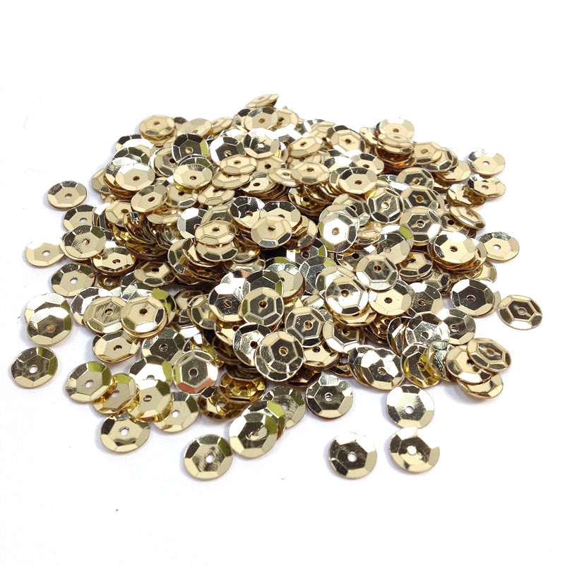 Arbee Sequins, Gold Cup- 8mm