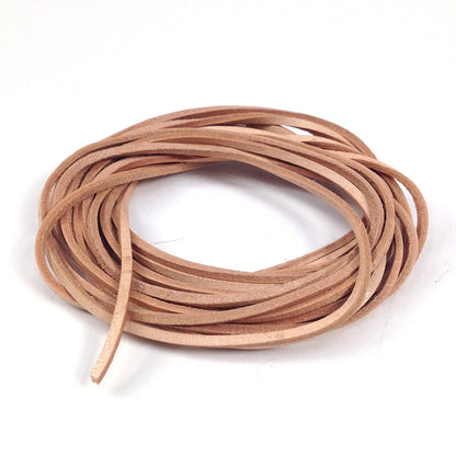 Arbee Leather Thonging, 1mm Flat Natural- 2m