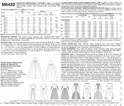 McCall's Pattern M6420 KID [(3-4) (5-6) (7-8)]