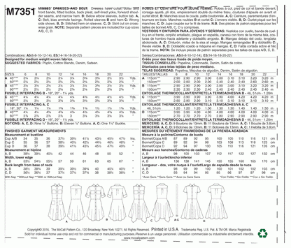 McCall's Pattern M7351 A5 (6-8-10-12-14)