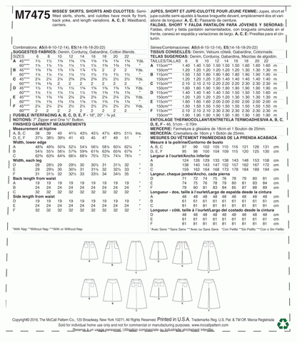 McCall's Pattern M7475 A5 (6-8-10-12-14)