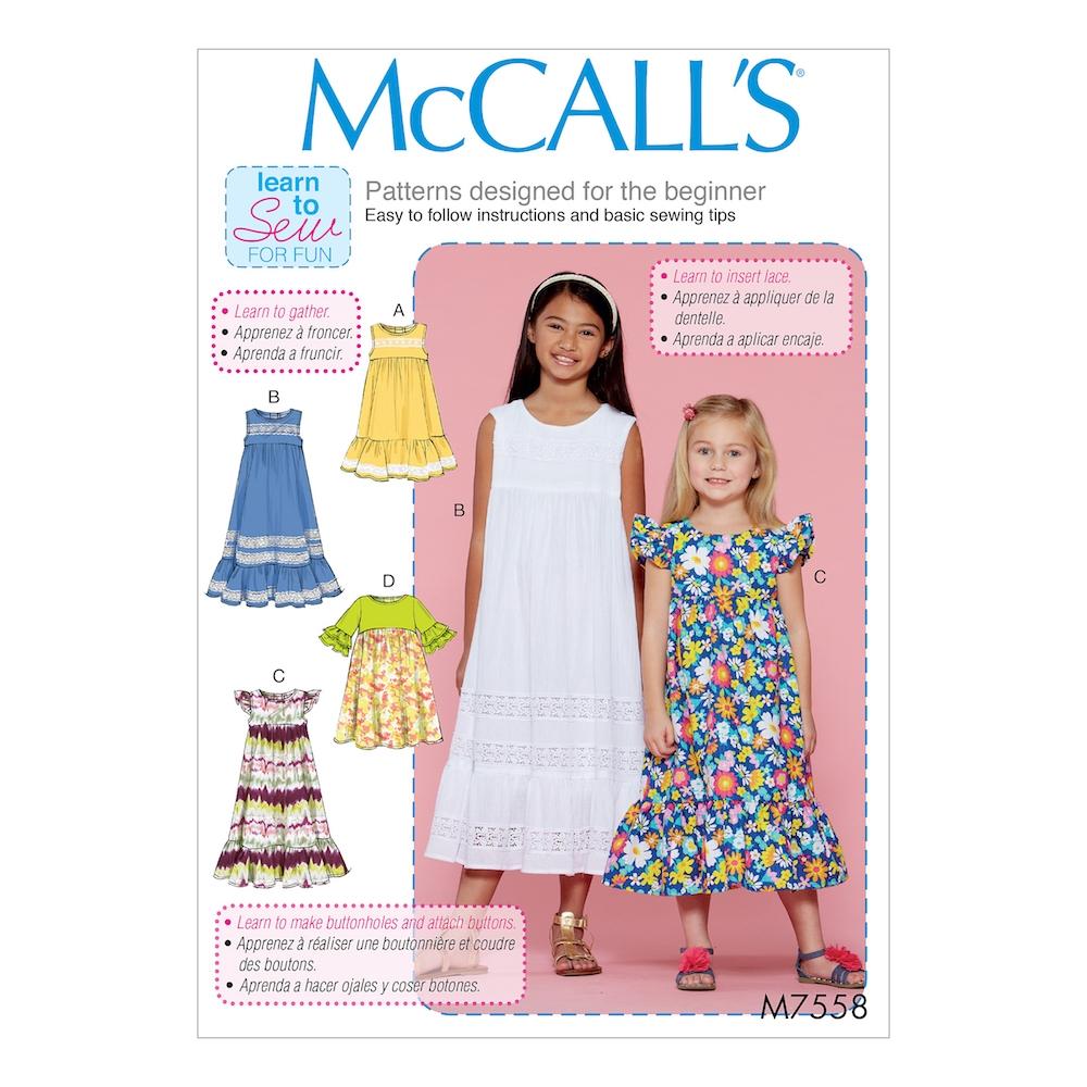 McCall's Pattern M7558 CCE (3-4-5-6)