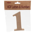 MDF Number 1- 10.5 x 1.5cm
