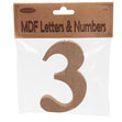 MDF Number 3- 10.5 x 1.5cm