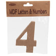 MDF Number 4- 10.5 x 1.5cm