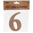 MDF Number 6- 10.5 x 1.5cm