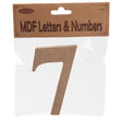 MDF Number 7- 10.5 x 1.5cm