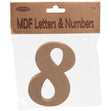 MDF Number 8- 10.5 x 1.5cm